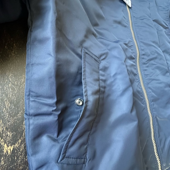 Abercrombie & Fitch Blue Full Zip Military Jacket. Size Small - Picture 7 of 9